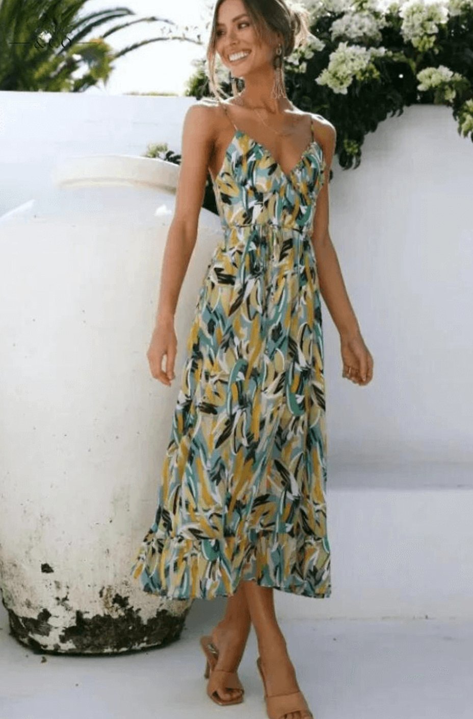 Alice | Boho Spaghetti Strap Summer Dress