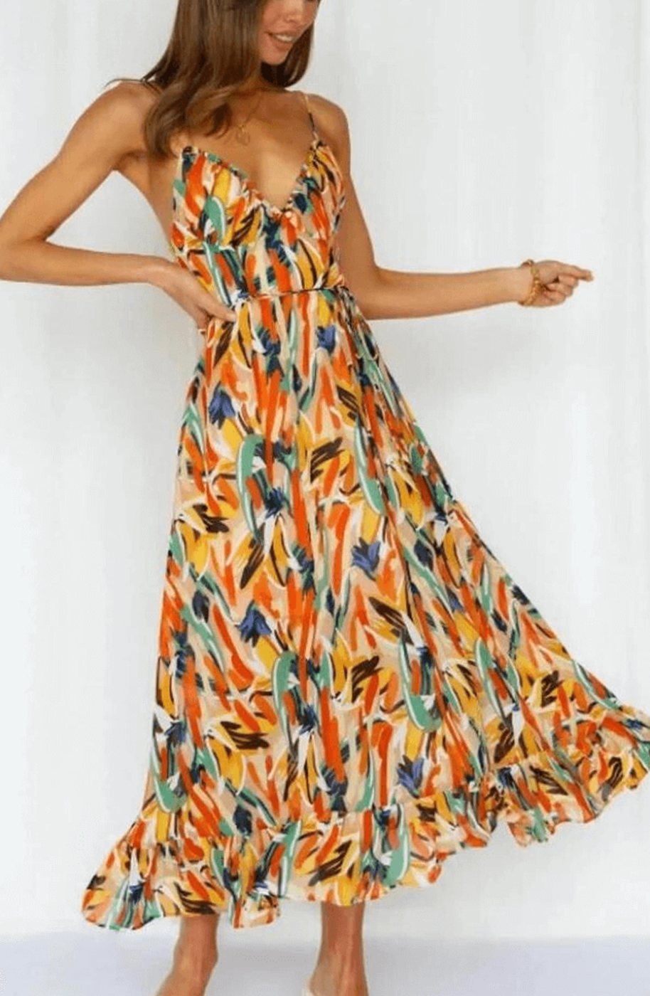 Alice | Boho Spaghetti Strap Summer Dress