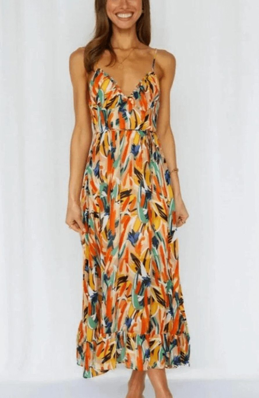 Alice | Boho Spaghetti Strap Summer Dress