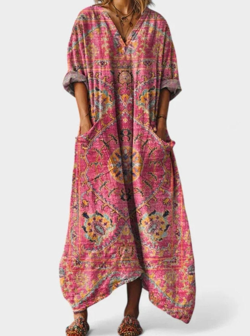 Ivy | Boho Oversized Floral Maxi Dress