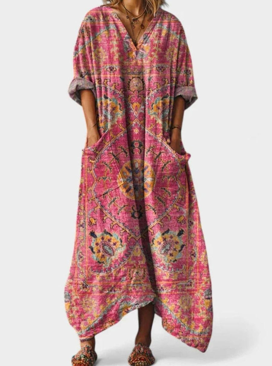 Ivy | Boho Oversized Floral Maxi Dress