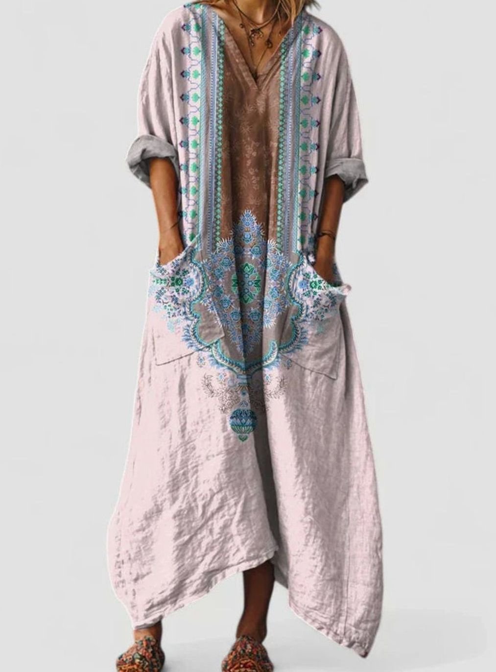 Ivy | Boho Oversized Floral Maxi Dress