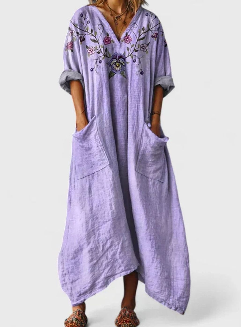 Ivy | Boho Oversized Floral Maxi Dress