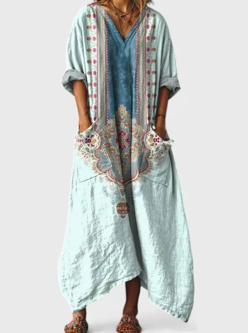 Ivy | Boho Oversized Floral Maxi Dress