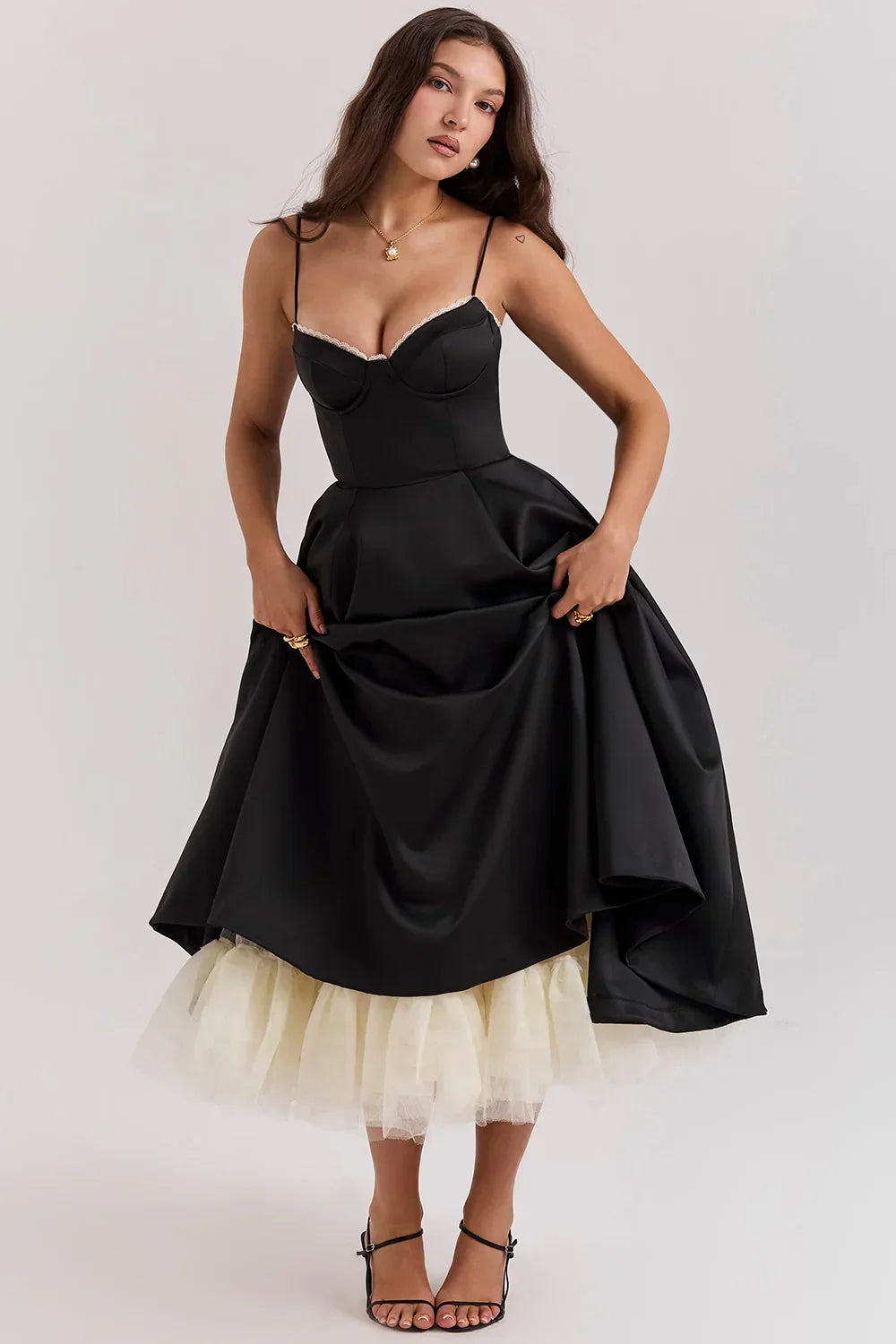 Cordelia | Full Skirt Cocktail Midi Dress