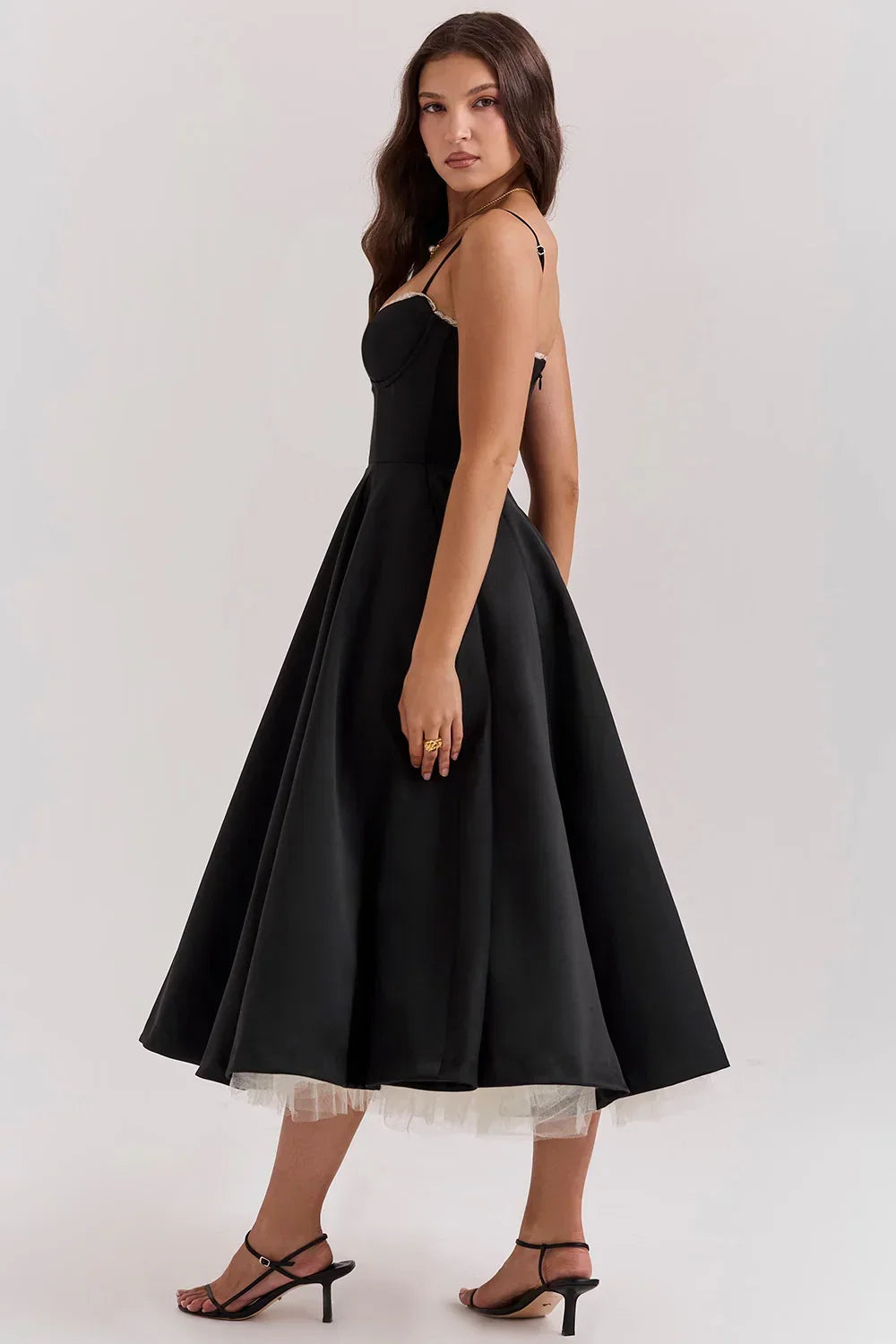 Cordelia | Full Skirt Cocktail Midi Dress