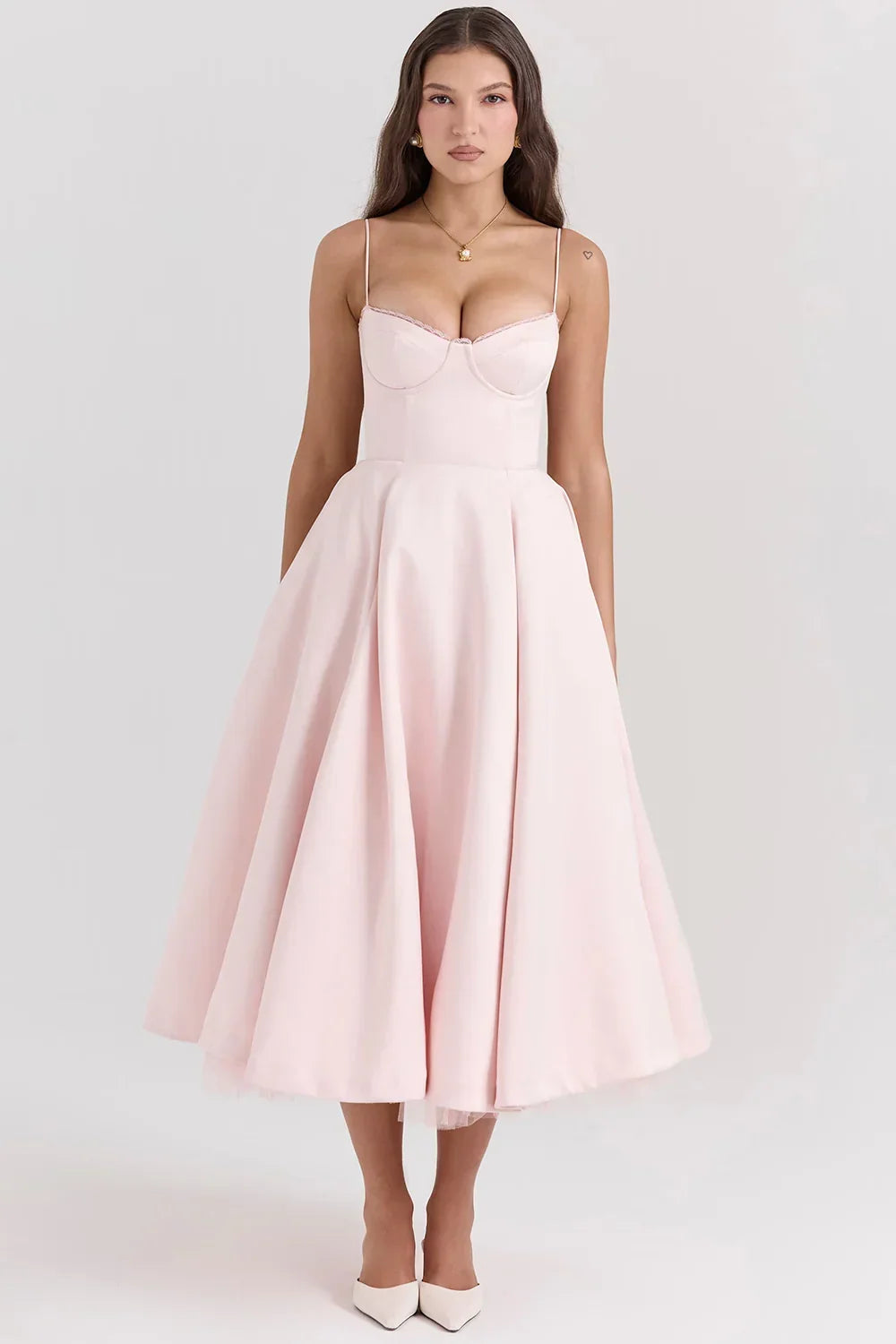 Cordelia | Full Skirt Cocktail Midi Dress