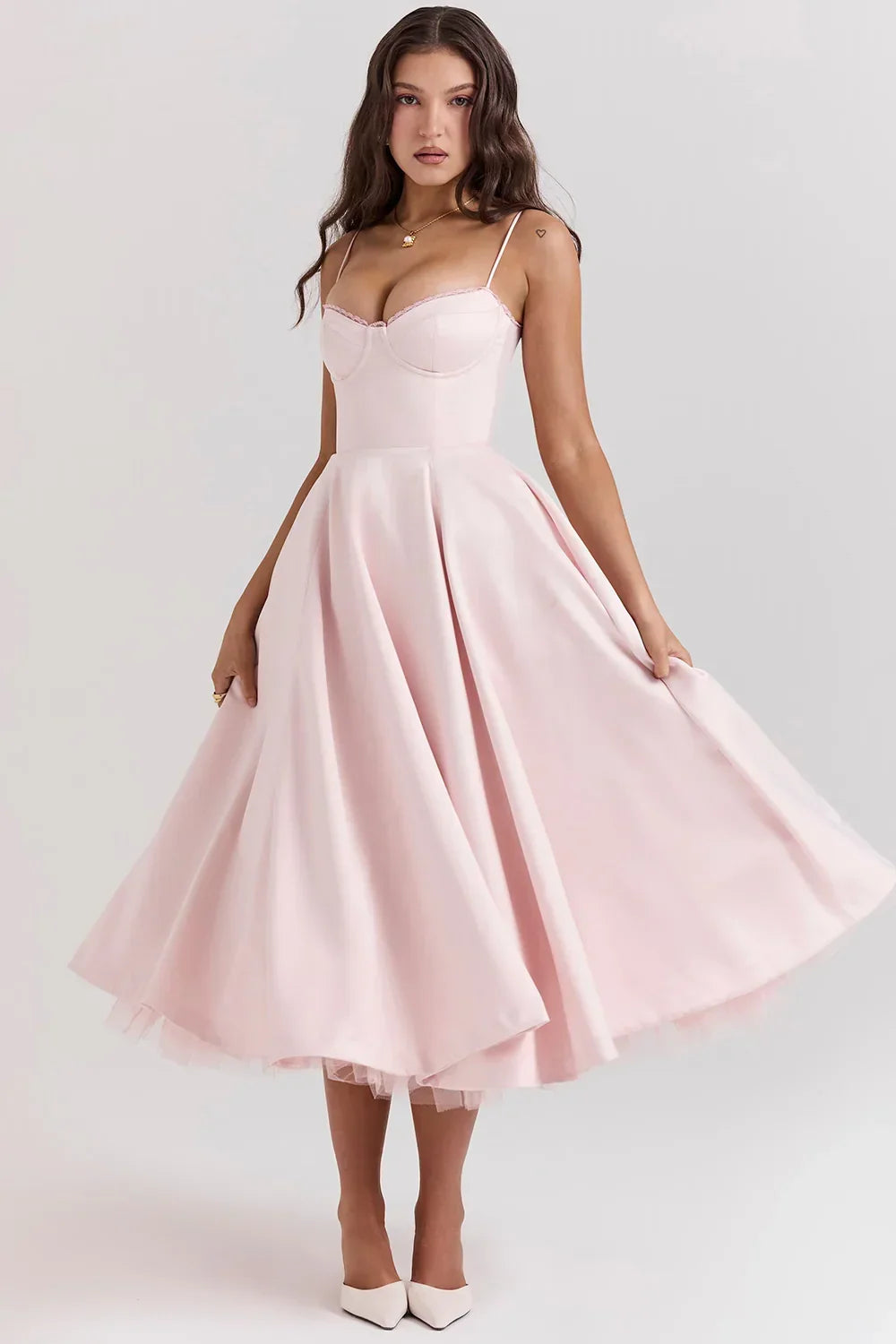 Cordelia | Full Skirt Cocktail Midi Dress
