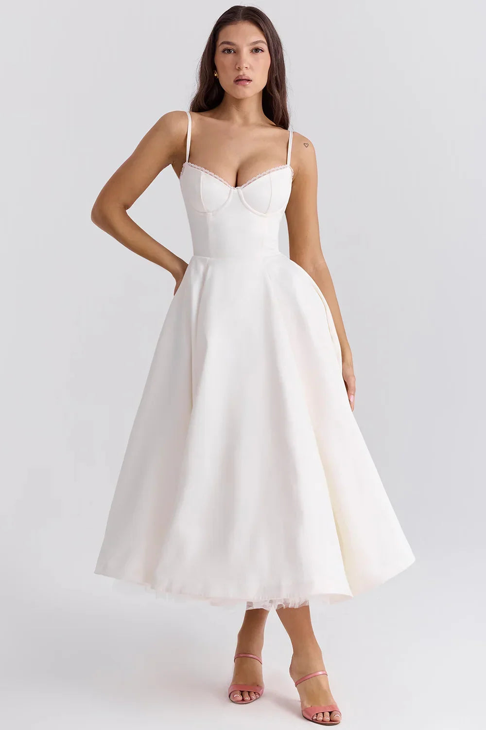 Cordelia | Full Skirt Cocktail Midi Dress