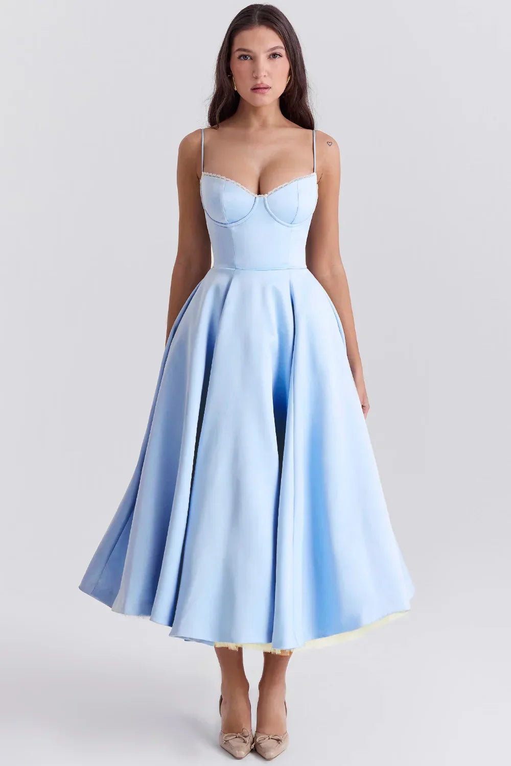 Cordelia | Full Skirt Cocktail Midi Dress