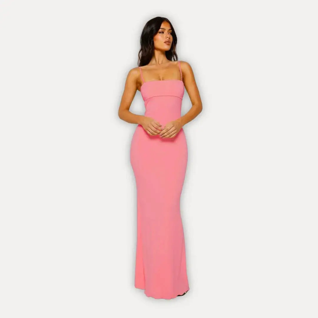 Seraphina | Open Back Cocktail Maxi Dress