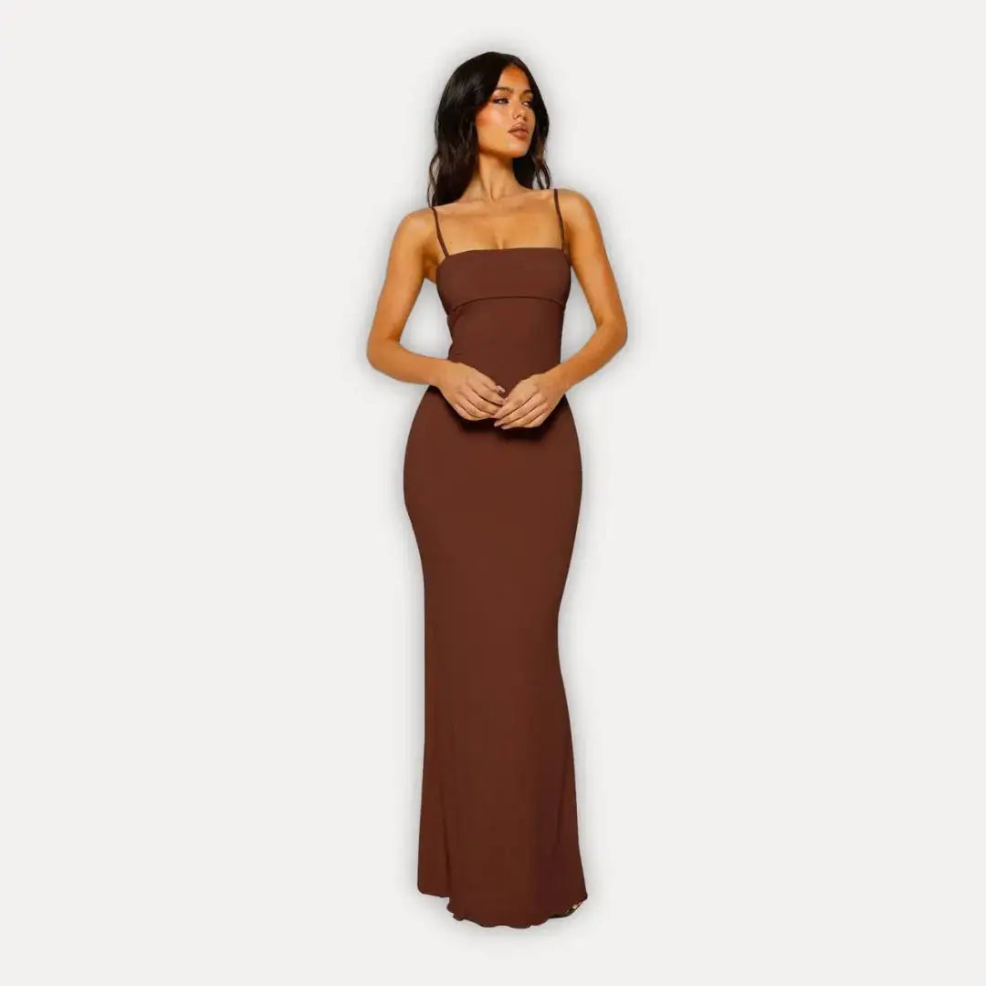 Seraphina | Open Back Cocktail Maxi Dress