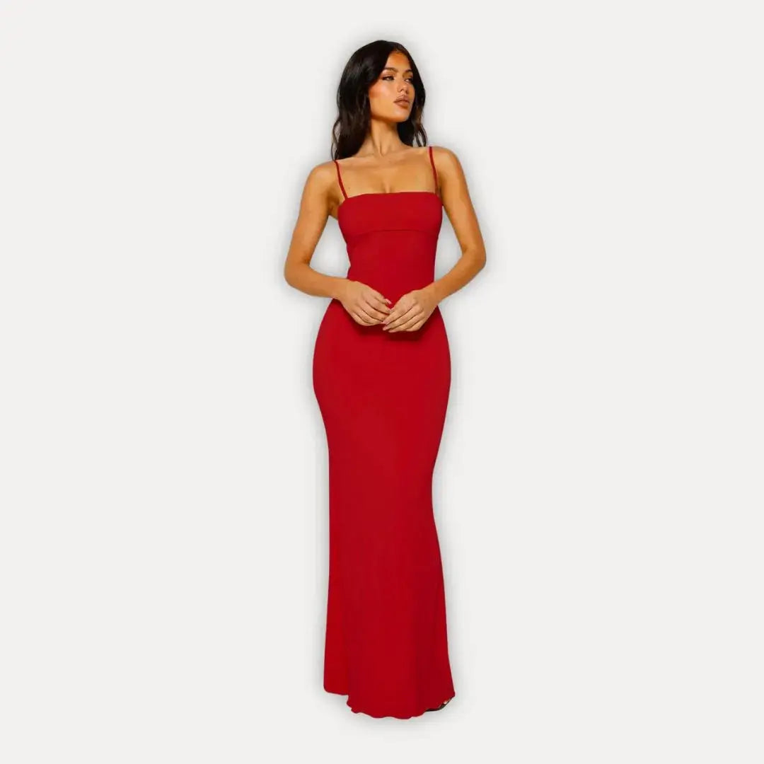 Seraphina | Open Back Cocktail Maxi Dress
