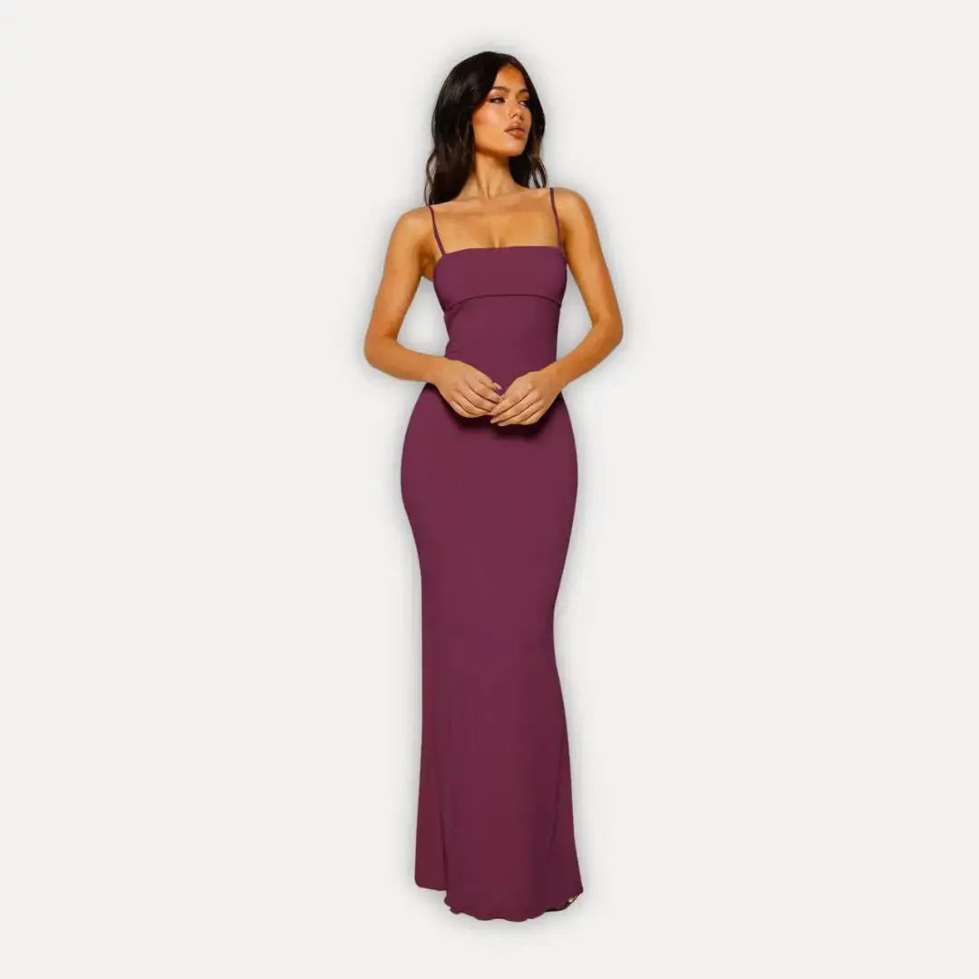 Seraphina | Open Back Cocktail Maxi Dress