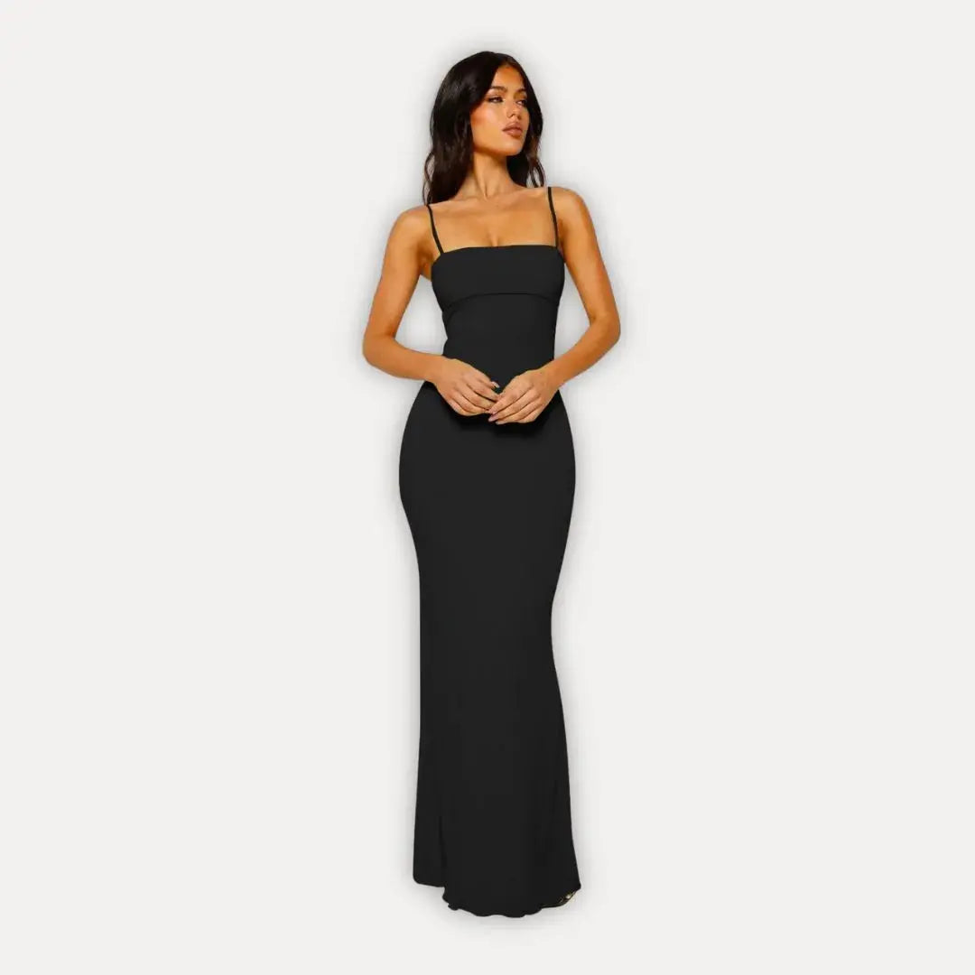 Seraphina | Open Back Cocktail Maxi Dress
