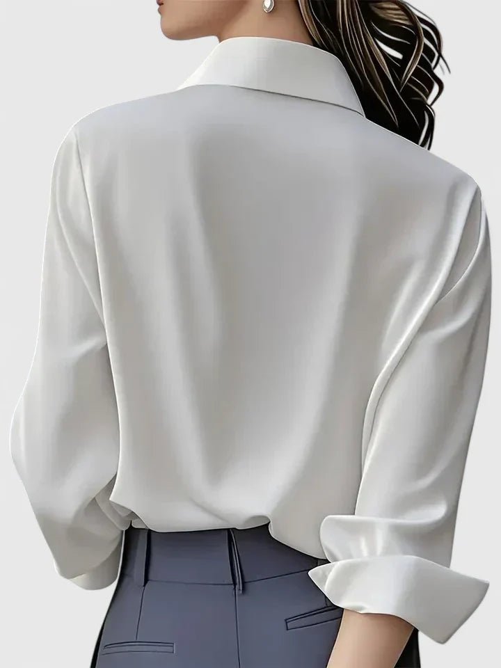 Aria | Satin Button Down Shirt