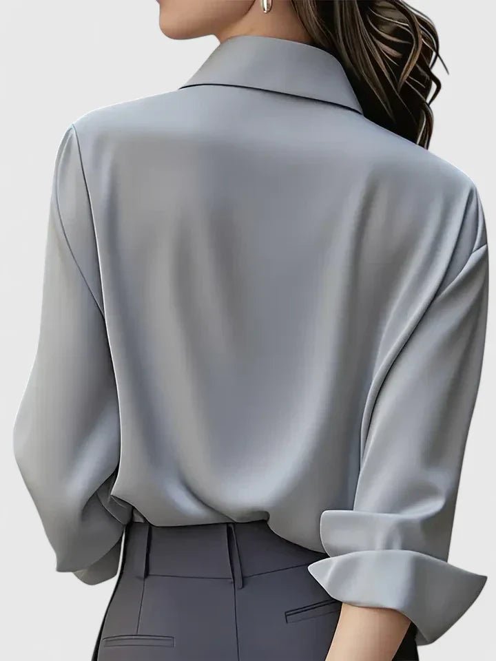 Aria | Satin Button Down Shirt
