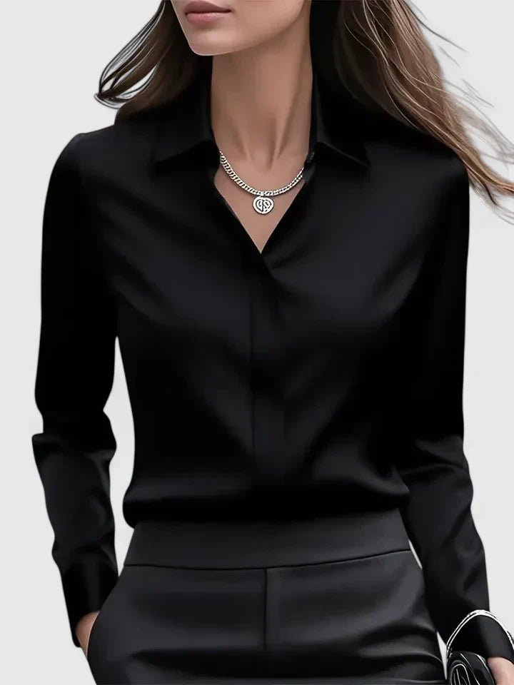Aria | Satin Button Down Shirt