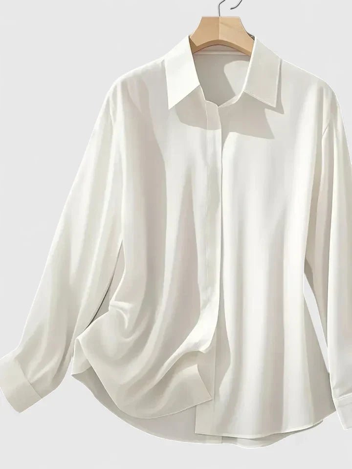 Aria | Satin Button Down Shirt