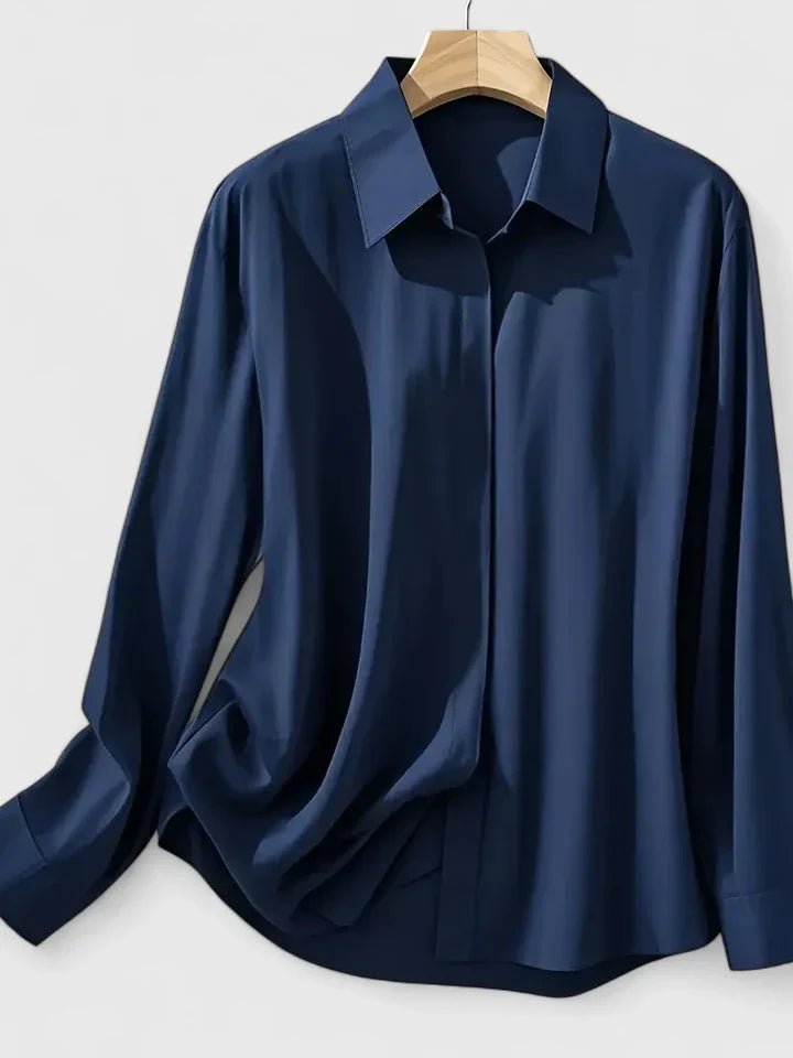 Aria | Satin Button Down Shirt