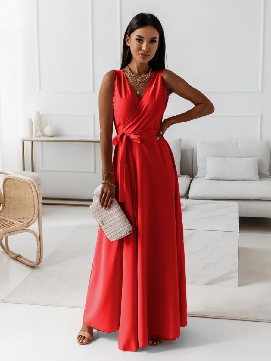 Odette | Flowing Wrap Wedding Evening Dress