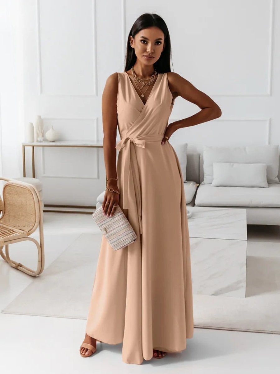 Odette | Flowing Wrap Wedding Evening Dress