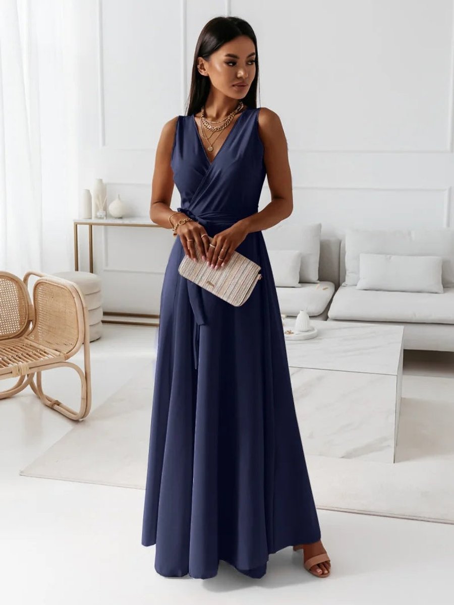 Odette | Flowing Wrap Wedding Evening Dress
