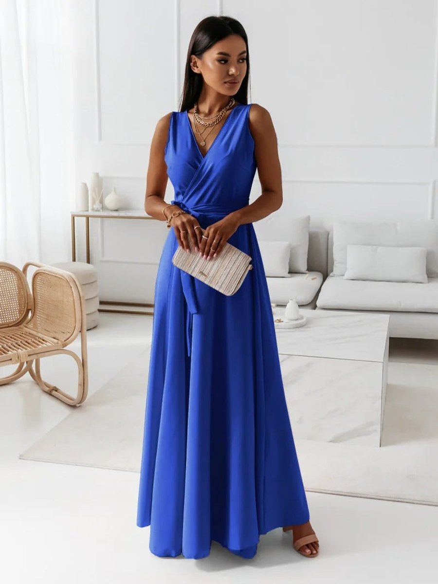 Odette | Flowing Wrap Wedding Evening Dress