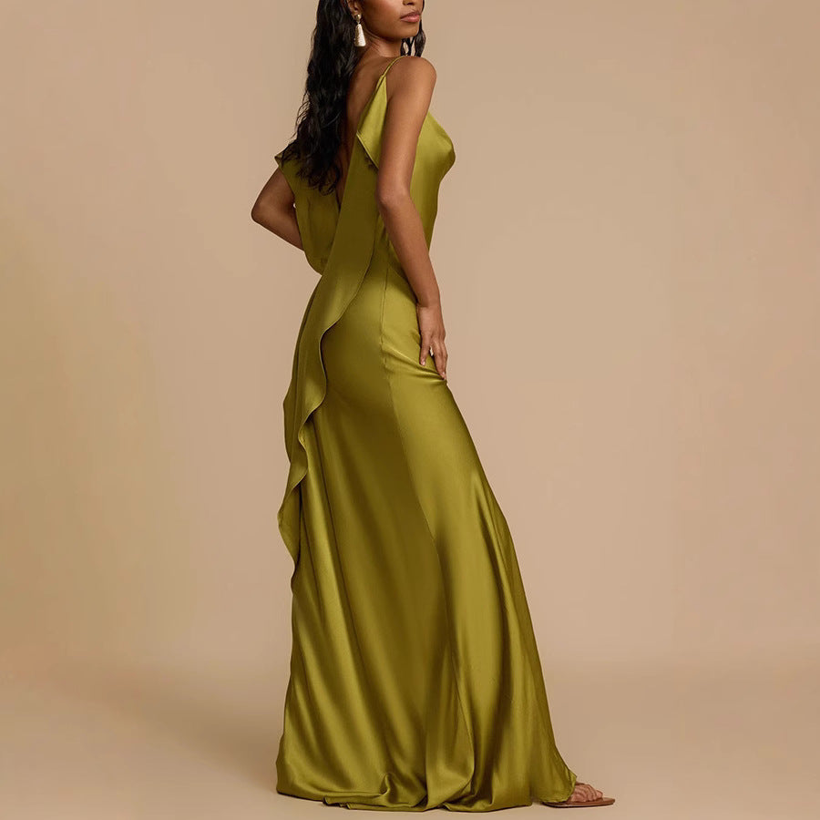 Rosalind | Cowl Neck Slip Maxi Dress