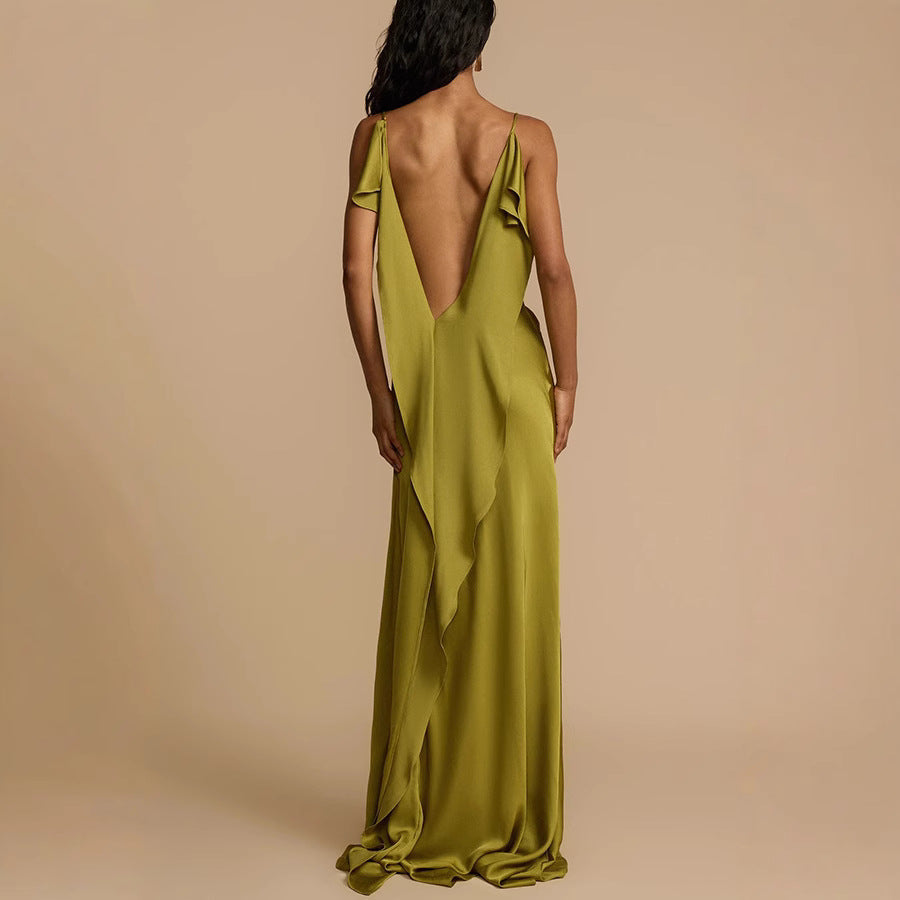 Rosalind | Cowl Neck Slip Maxi Dress