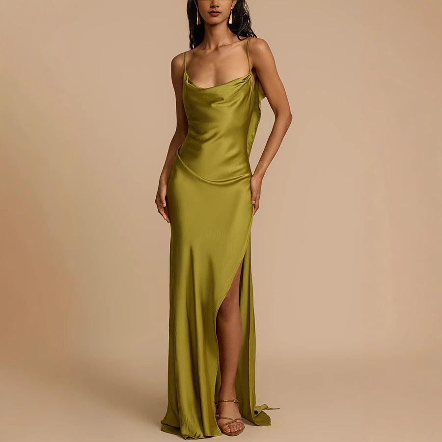 Rosalind | Cowl Neck Slip Maxi Dress