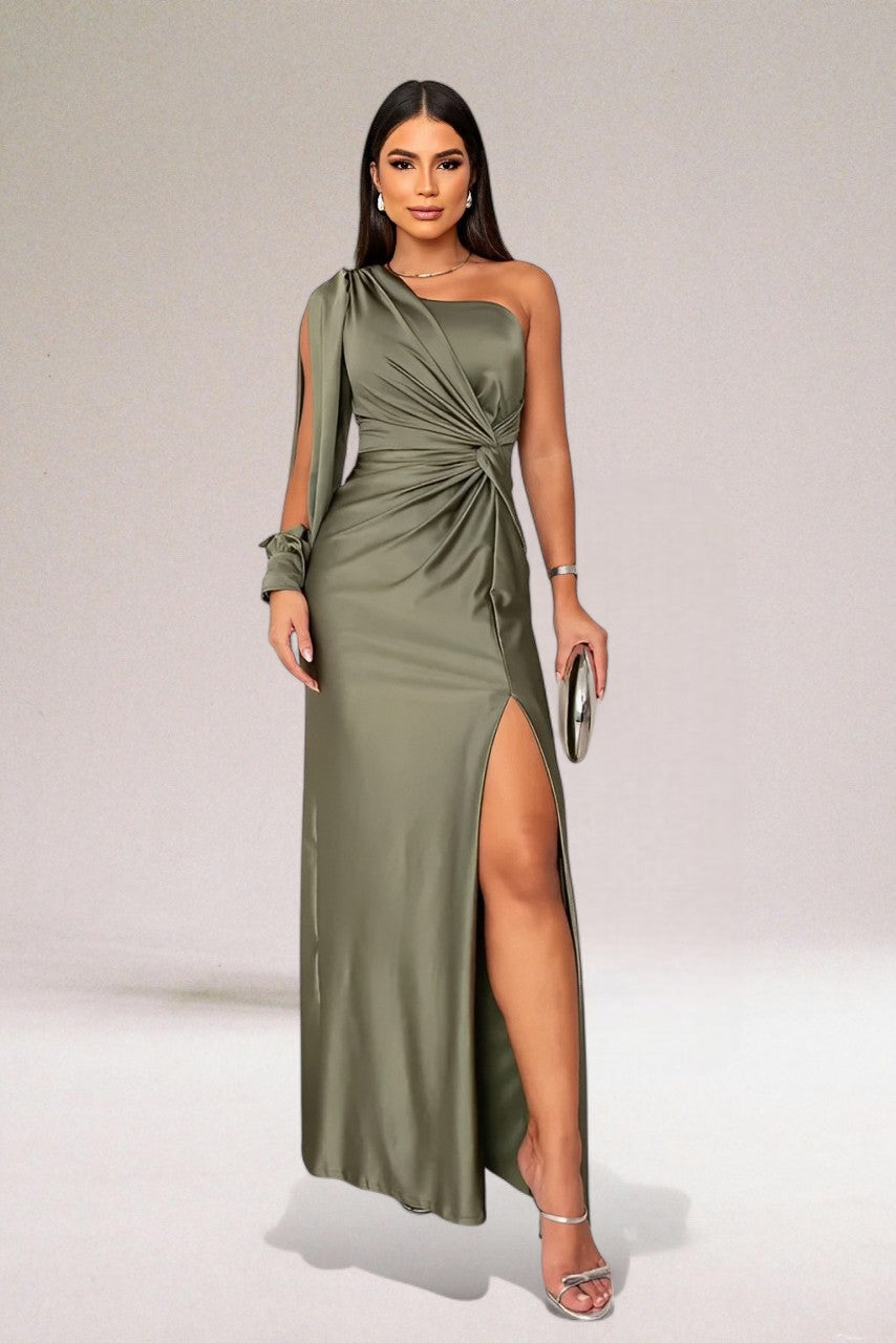 Freya | One Shoulder Maxi Evening Gown