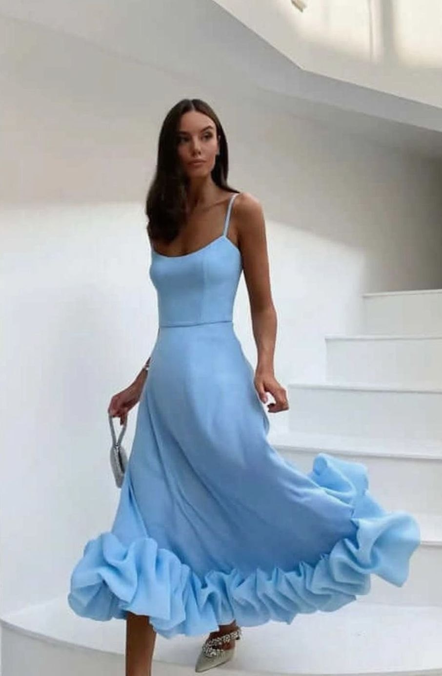 Charlotte | Bustier Ruffle Wedding Guest Dress