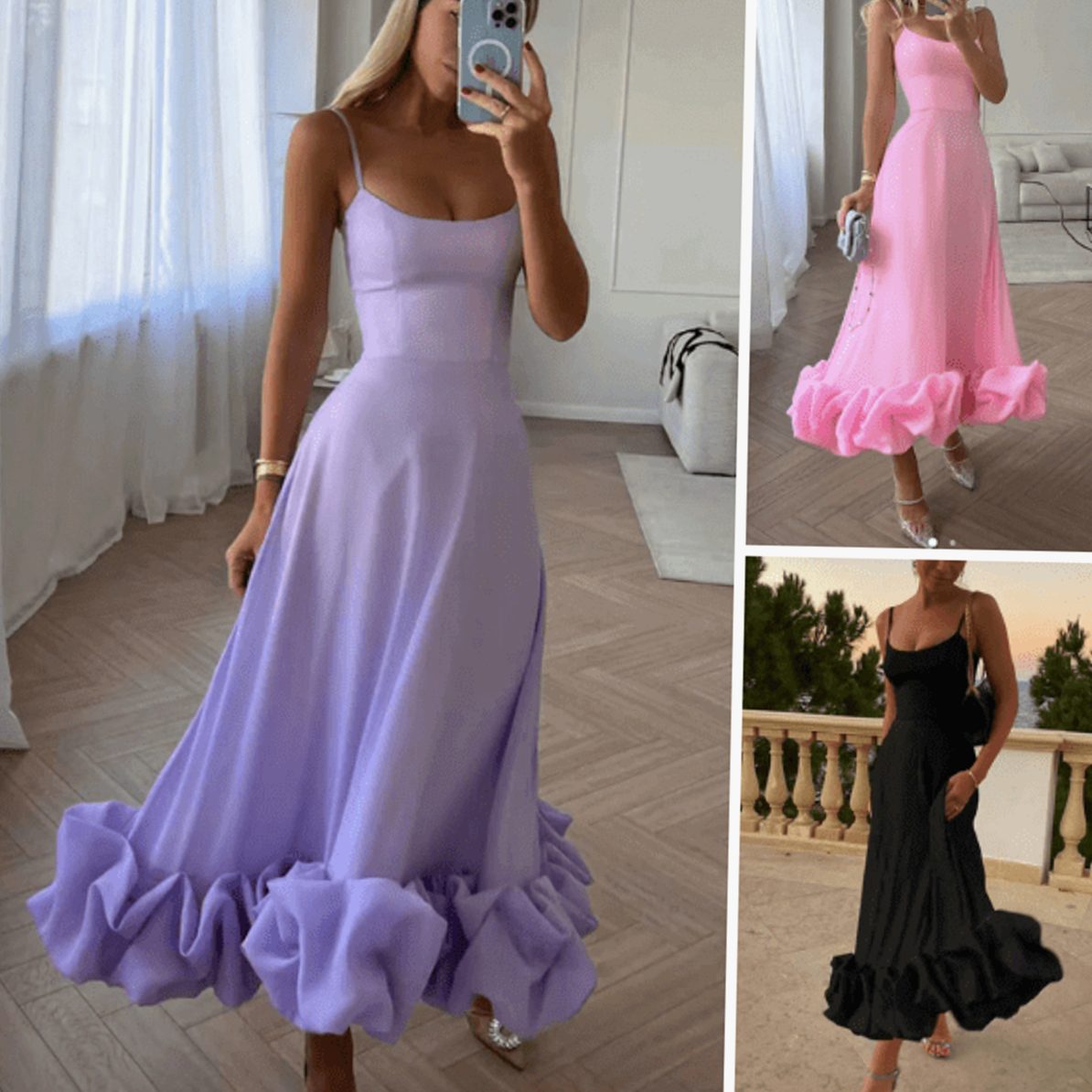 Charlotte | Bustier Ruffle Wedding Guest Dress