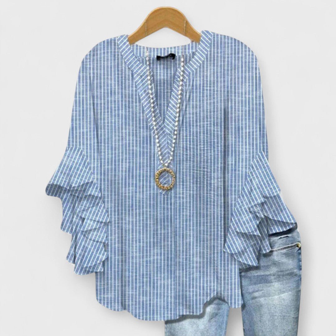 Penelope | Floral Ruffle Sleeve Blouse