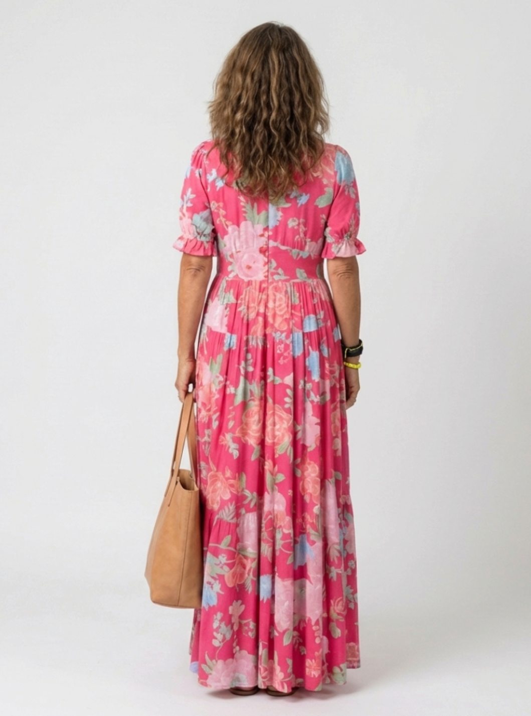 Genevieve | Flutter Sleeve Floral Maxi Dress
