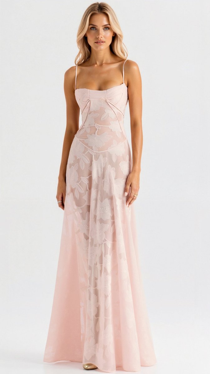 Juniper | Floral Lace Bustier Evening Gown