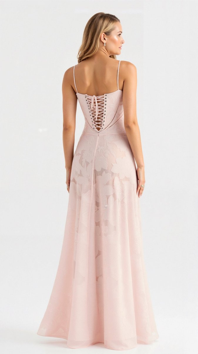 Juniper | Floral Lace Bustier Evening Gown