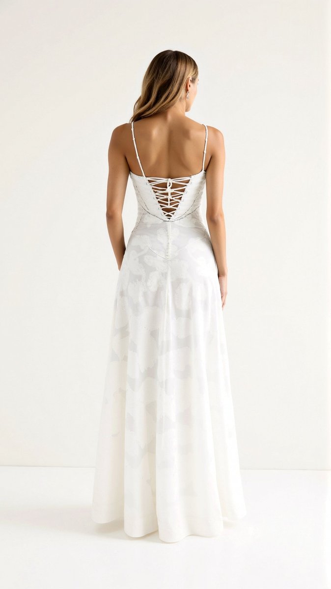 Juniper | Floral Lace Bustier Evening Gown