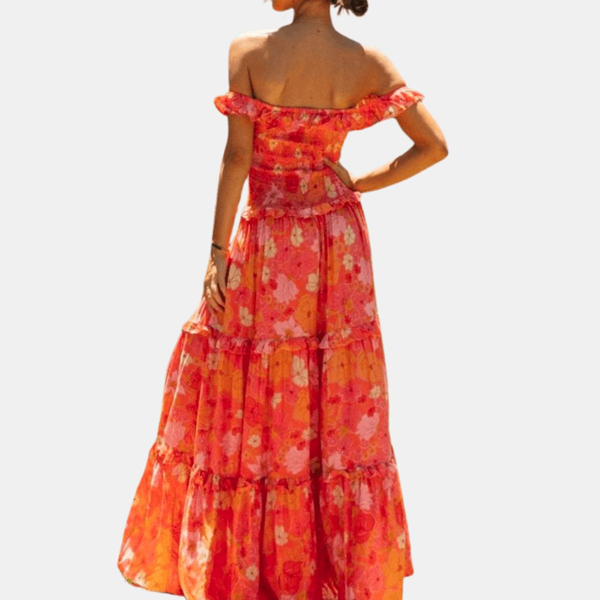 Nora | Off Shoulder Tiered Maxi Dress