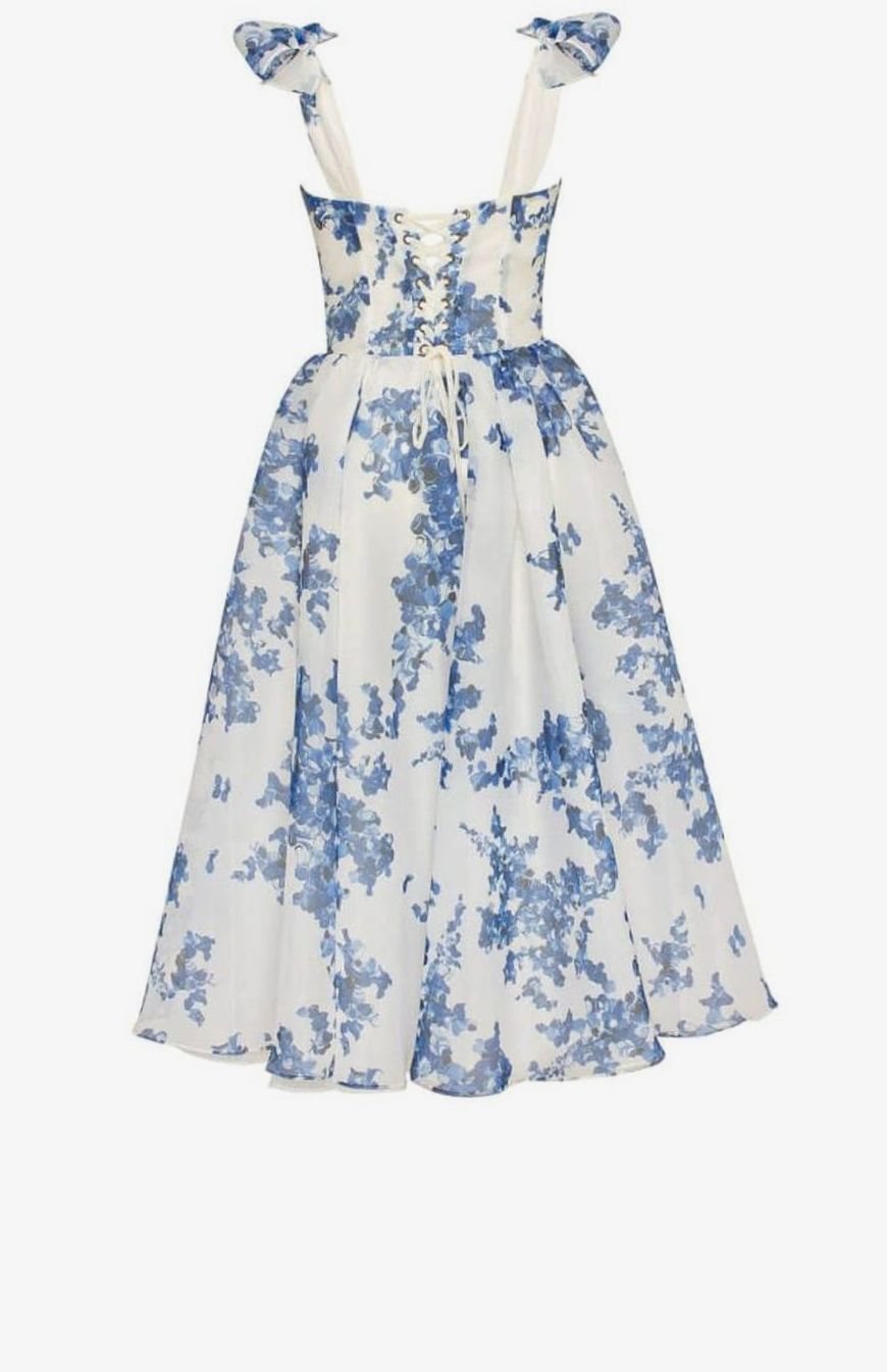 Ruby | Off Shoulder Corset Midi Dress
