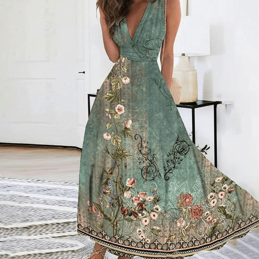 Millie | Sleeveless Floral Wedding Guest Dress