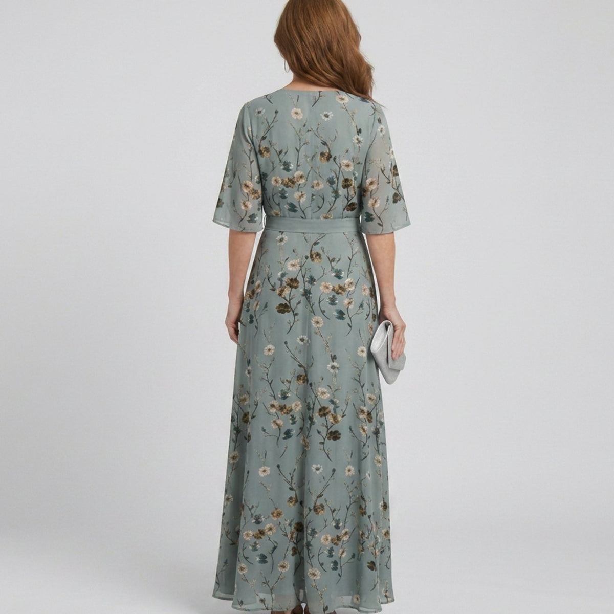 June | Flowy Wrap Floral Maxi Dress