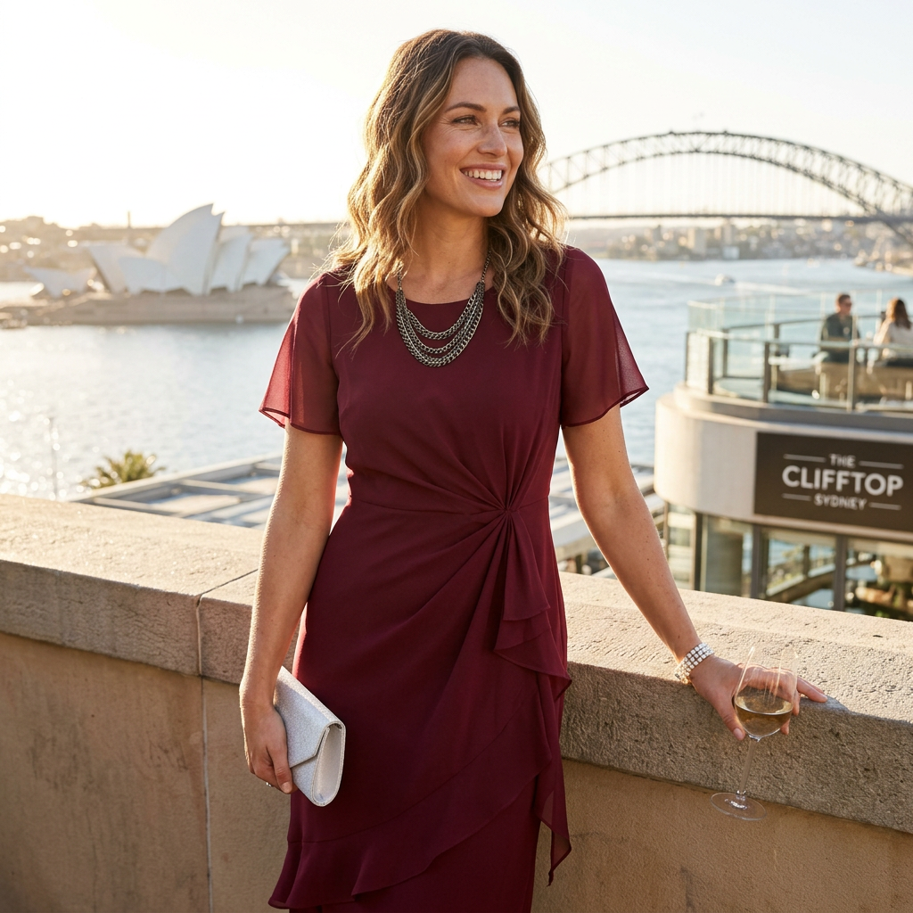 Holly | Christmas Flutter Sleeve Ruffle Midi