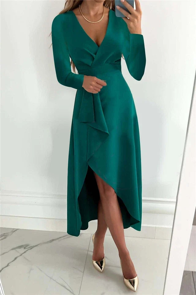 Rosamund | Christmas Wrap V-Neck Long Sleeve