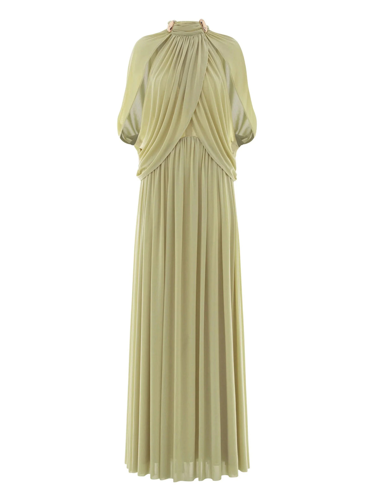 Ivory | Christmas High Neck Cape Maxi