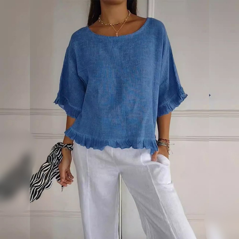 Sophia | Fringe Detail Casual Blouse