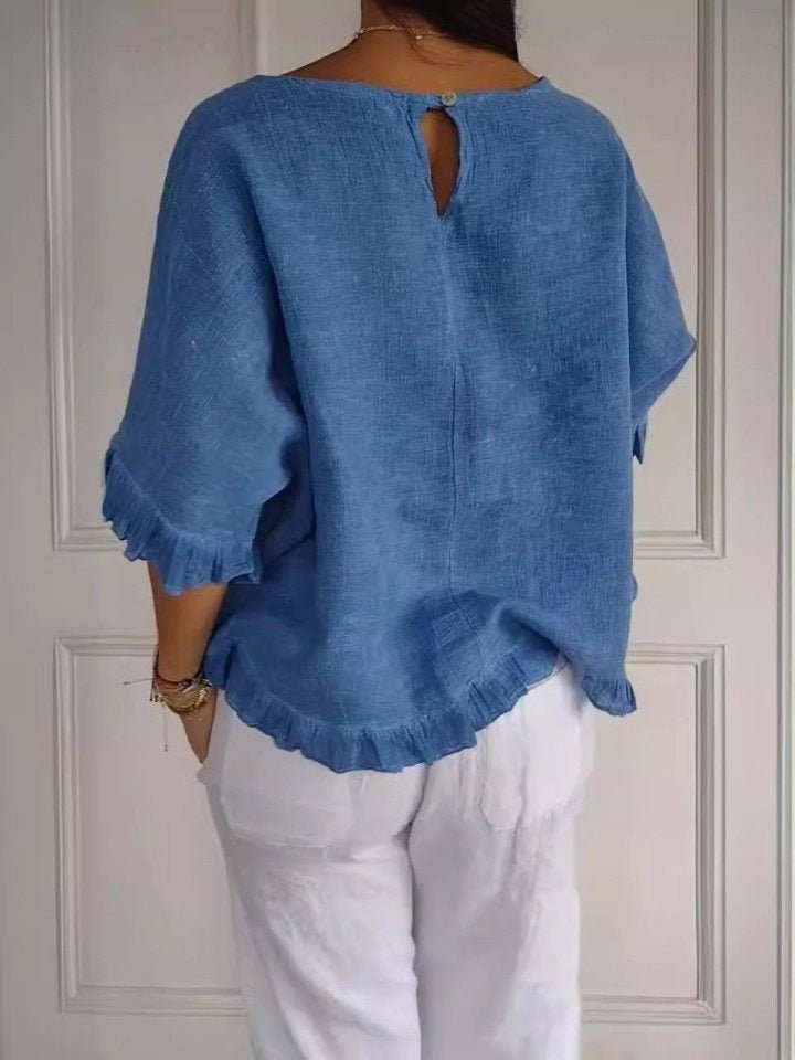 Sophia | Fringe Detail Casual Blouse