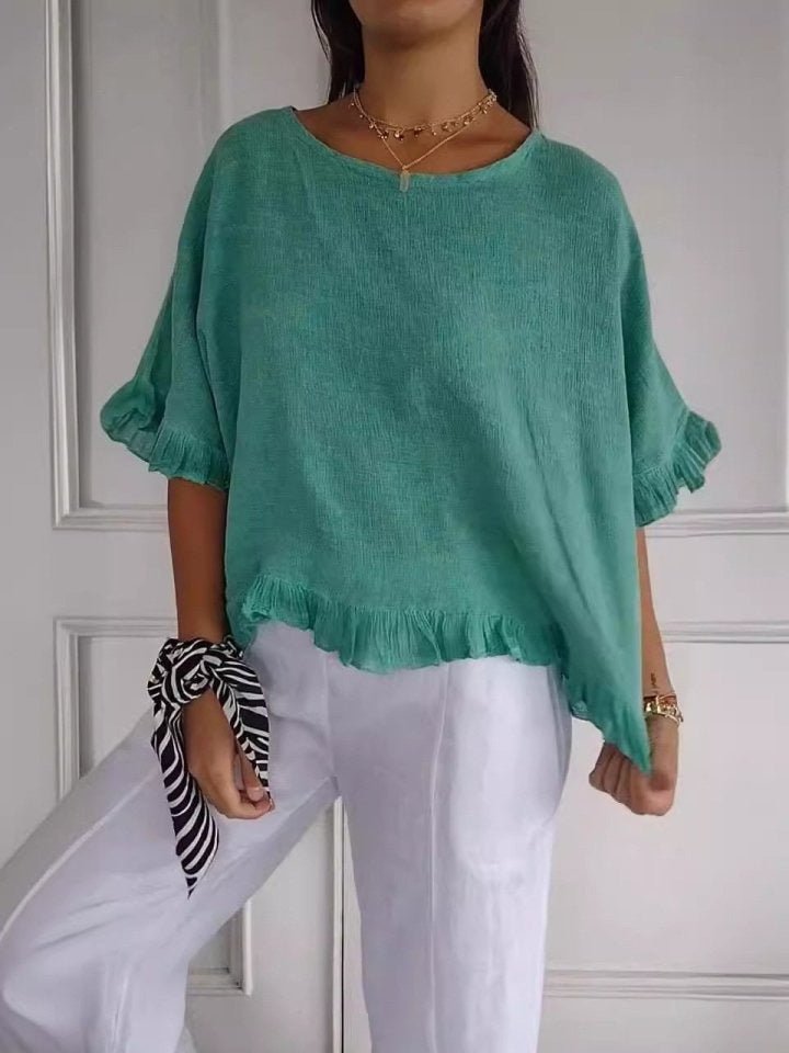 Sophia | Fringe Detail Casual Blouse