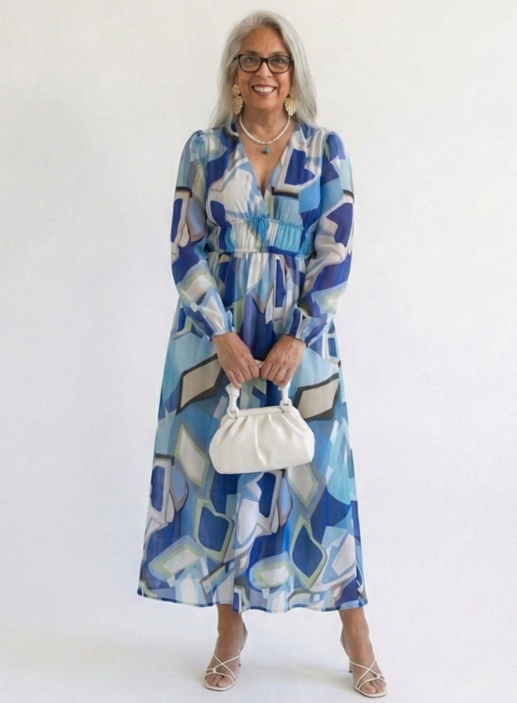Adeline | Tiered Chiffon Floral Maxi Dress